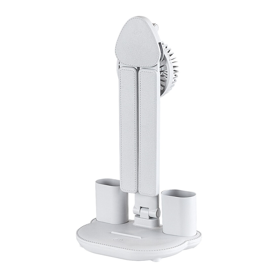 Rabalux - Lampă de birou LED reglabilă, cu ventilator și afișaj LED, 7W/5V, 3000/4000/6500K