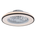 Rabalux - Plafonier LED cu ventilator, reglabil, LED/48W/230V 3000-6500K + telecomandă