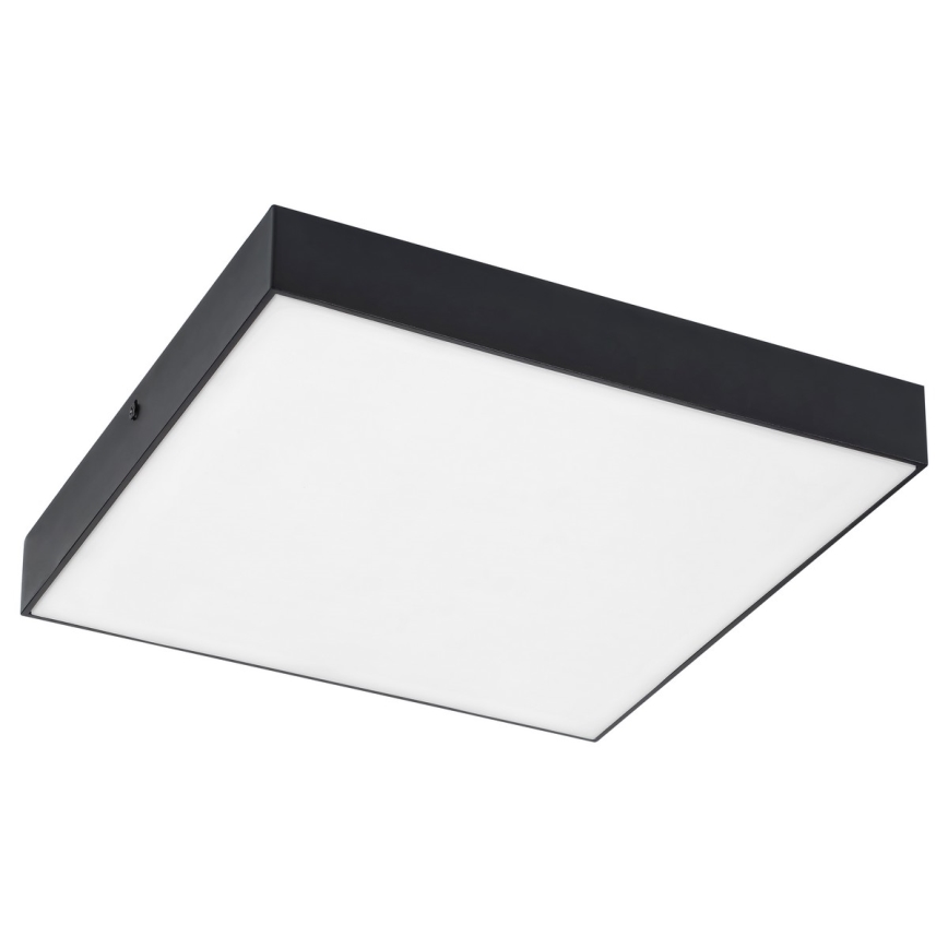 Rabalux - Plafonieră LED/18W/230V 3000-6000K IP44 negru 17,5x17,5 cm