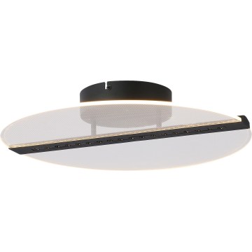 Rabalux - Plafonieră LED 20 W, 230 V, 3000 K, Ø 41 cm, negru/transparent