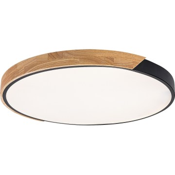 Rabalux - Plafonieră LED/42W/230V 3000/4000/6500K negru/stejar Ø 61 cm