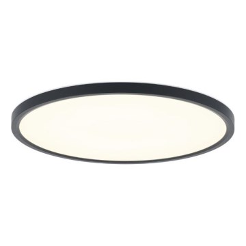Rabalux - Plafonieră LED pentru baie, 24 W, 230 V, 3000/4000/6000 K, Ø 40 cm, IP44, negru