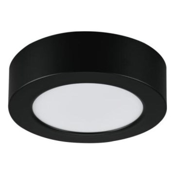 Rabalux - Plafonieră LED pentru baie, 7W, 230V, Ø 12 cm, IP44, negru