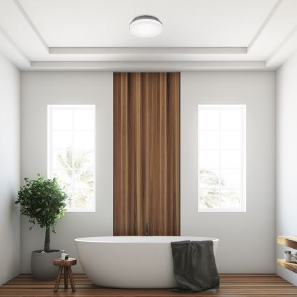 Rabalux - Plafonieră LED pentru baie, 18 W, 230 V, IP54, 3000K/4000K/6000K, diam. 22 cm