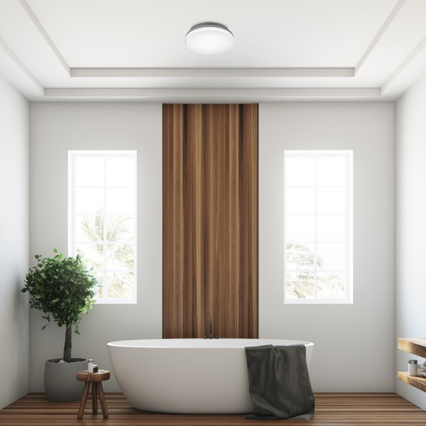 Rabalux - Plafonieră LED pentru baie, 18 W, 230 V, IP54, 3000K/4000K/6000K, diam. 22 cm