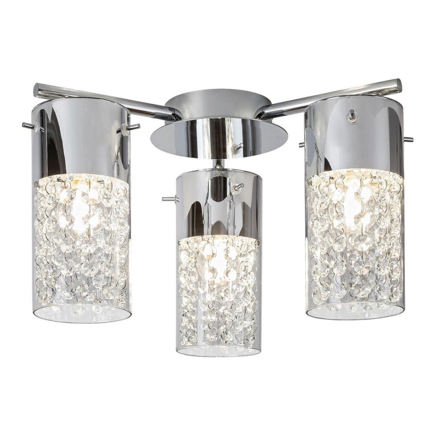 Rabalux - Plafonieră pentru baie cu 3 x E14, 40 W, 230 V, IP44, Ø 33,5 cm