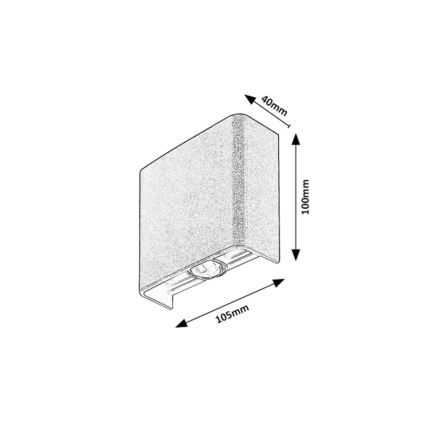 Rabalux - Aplică LED de exterior pentru perete 2W/230V 2000/2700/4000K IP65