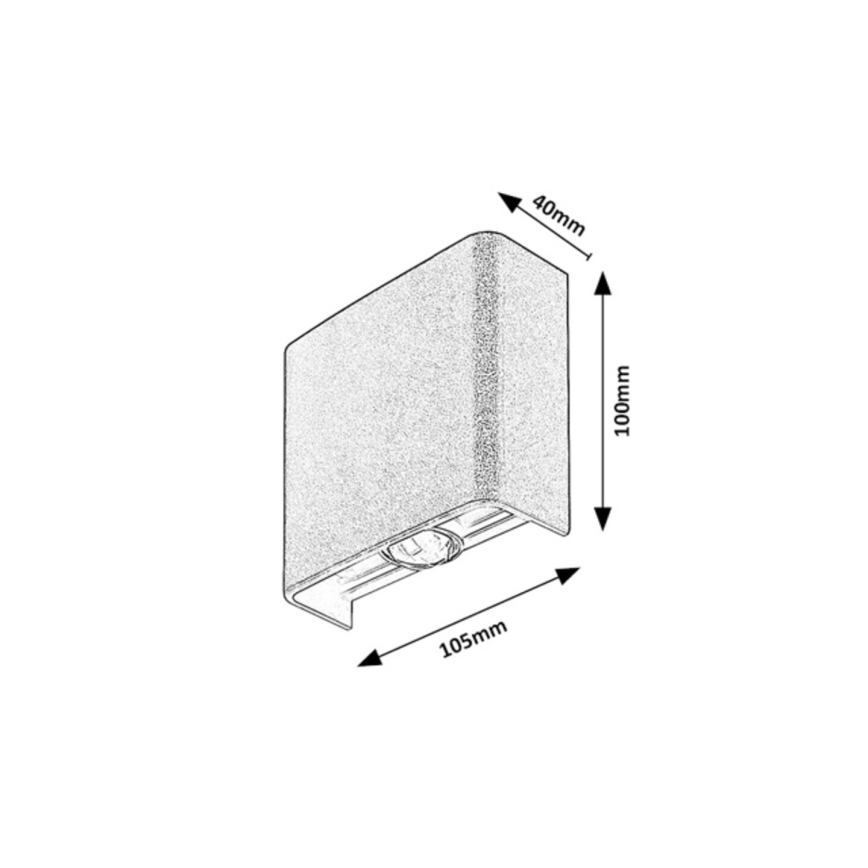 Rabalux - Aplică LED de exterior pentru perete 2W/230V 2000/2700/4000K IP65