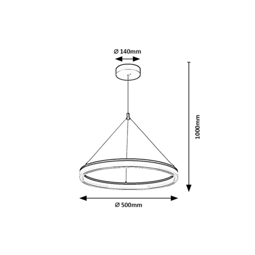 Rabalux - Lustra LED reglabilă suspendată pe cablu LED/24W/230V 3000-6500K + telecomandă