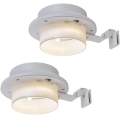 Rabalux - Set 2 buc. lampă solară de perete cu LED, 0,06 W / 1,2 V, 300 mAh, IP44