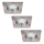 Rabalux - SET 3x Corp de iluminat tavan fals LITE 3xGU10-LED/3W/230V