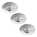 Rabalux - Set de 3 spoturi LED încastrate pentru baie LED/4W/230V IP44