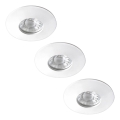 Rabalux - Set de 3 spoturi LED încastrate pentru baie LED/4W/230V IP44