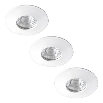 Rabalux - Set de 3 spoturi LED încastrate pentru baie LED/4W/230V IP44
