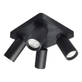Rabalux - Spot aplicat, 4x GU10/7W/230V, negru