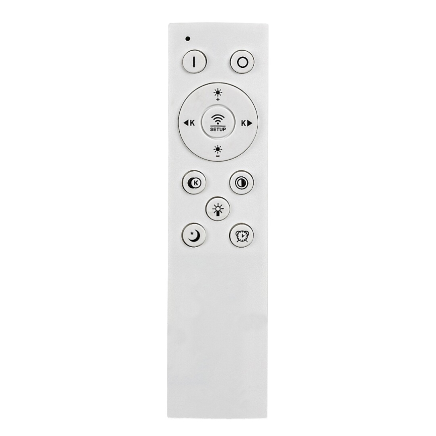 Rabalux - Plafonieră LED reglabilă, 70 W, 230 V, 3000/4000/6000 K, neagră, cu telecomandă, Ø 70 cm