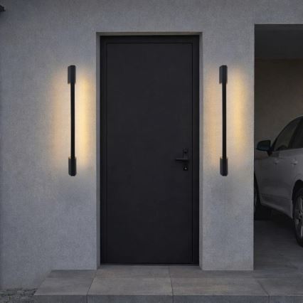 Rabalux - Aplica LED de exterior, 8W, 230V, IP54, 90 cm, negru