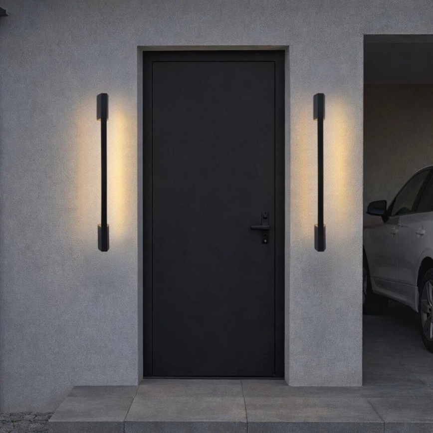 Rabalux - Aplica LED de exterior, 8W, 230V, IP54, 90 cm, negru