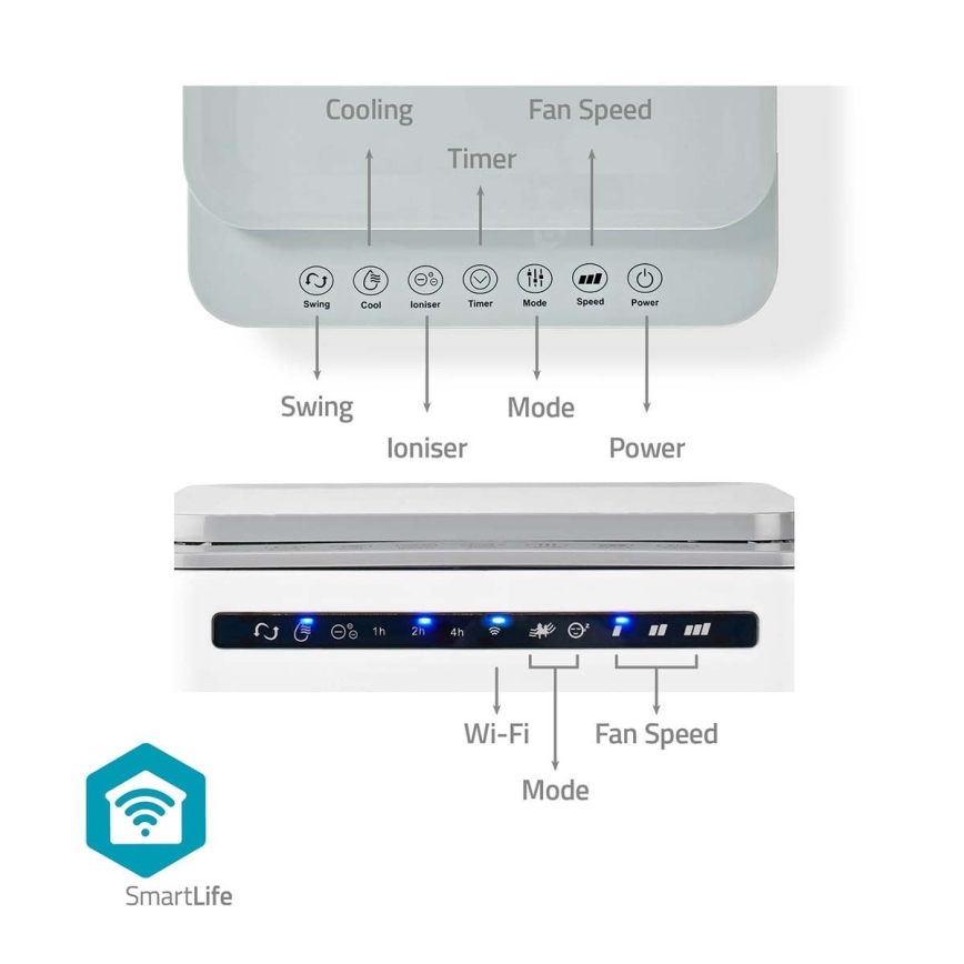 Răcitor de aer 65W/230V Wi-Fi Tuya + telecomandă