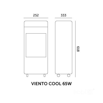 Răcitor de aer portabil VIENTO COOL 65W/230V, alb + telecomandă