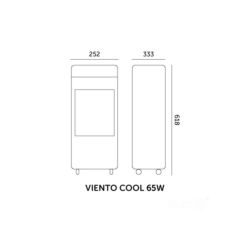 Răcitor de aer portabil VIENTO COOL 65W/230V, alb + telecomandă