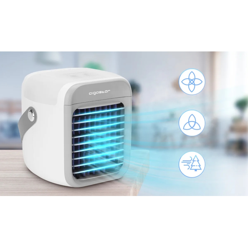 Răcitor portabil de aer Aigostar 8W/5V alb