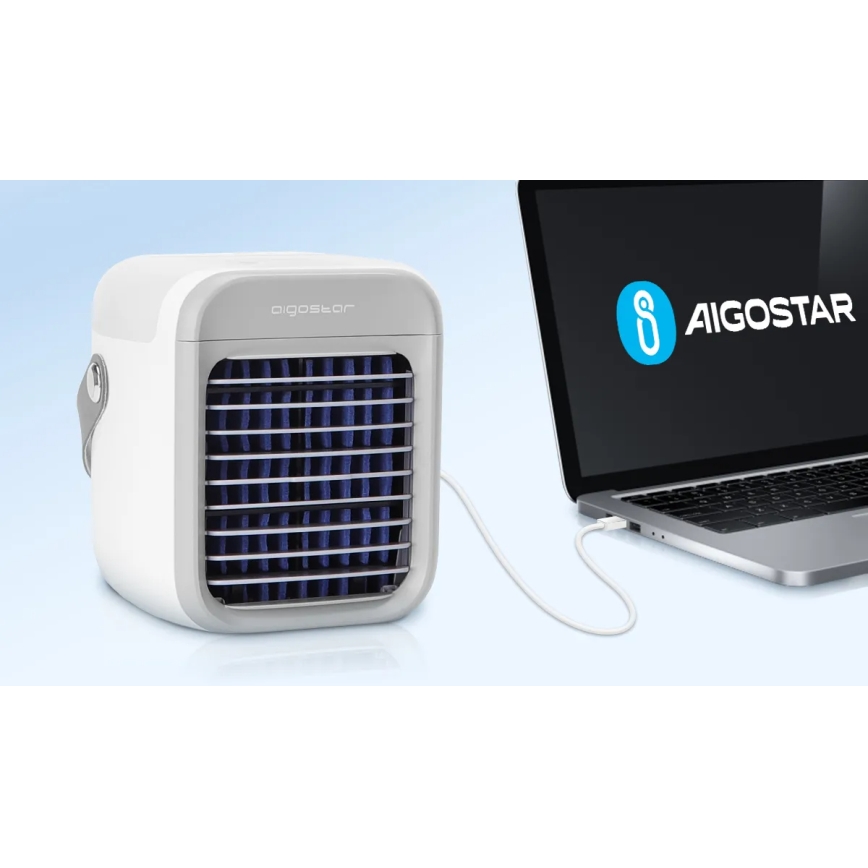 Răcitor portabil de aer Aigostar 8W/5V alb