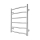Radiator baie tip scară INOX CLASSIC 120W/230V 57x43 cm inox/crom lucios