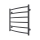 Radiator baie tip scară INOX CLASSIC, 122 W/230 V, 57 x 53 cm, inox/antracit