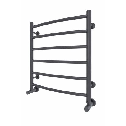 Radiator baie tip scară INOX CLASSIC, 122 W/230 V, 57 x 53 cm, inox/antracit