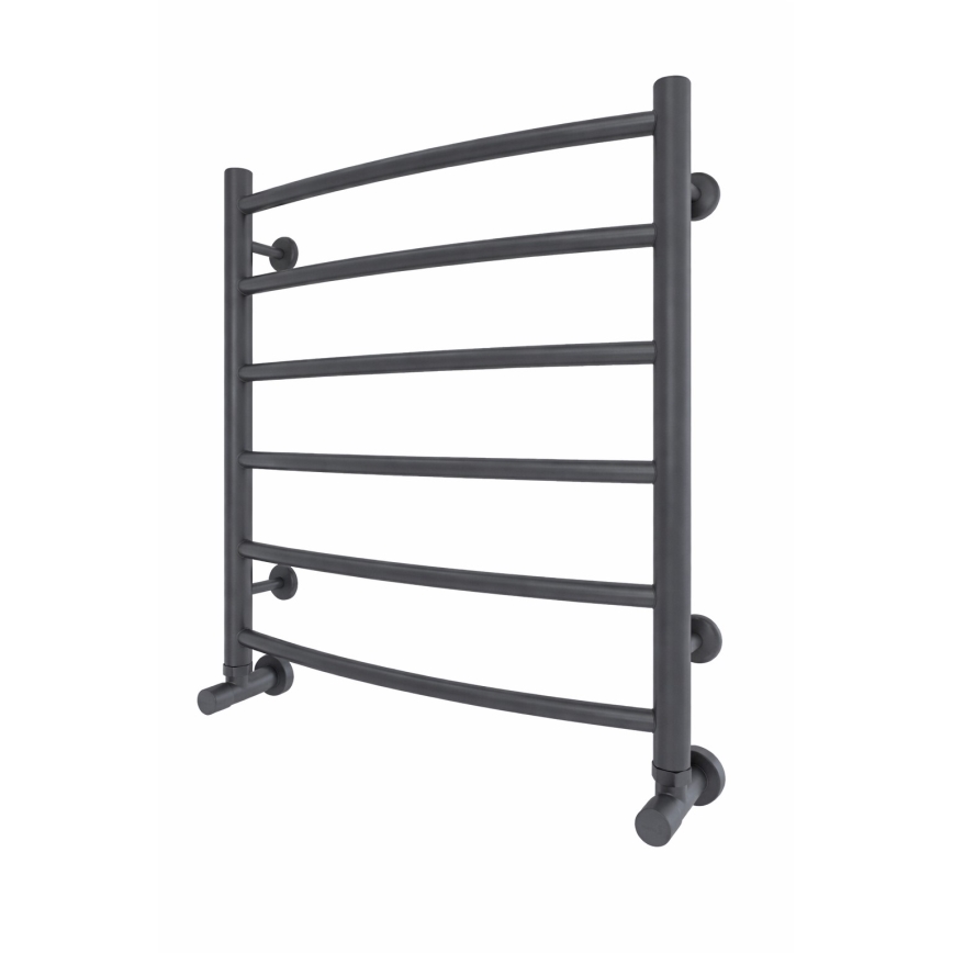 Radiator baie tip scară INOX CLASSIC, 122 W/230 V, 57 x 53 cm, inox/antracit