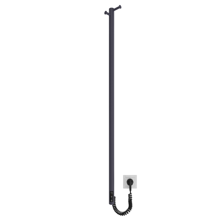 Radiator de baie RAY 25W/230V 110x30 cm IP44 inox/antracit