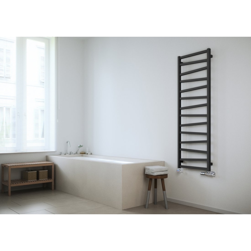 Radiator de baie Sapho ZIG, 110 x 50 cm, antracit
