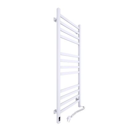 Radiator de baie tip scară AVANGARD cu termostat, 227 W, 120 x 48 cm, alb, conexiune pe dreapta