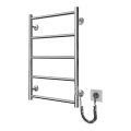 Radiator de baie tip scară CLASSIC 65W/230V 66x42 cm inox/crom lucios, montaj pe partea dreaptă