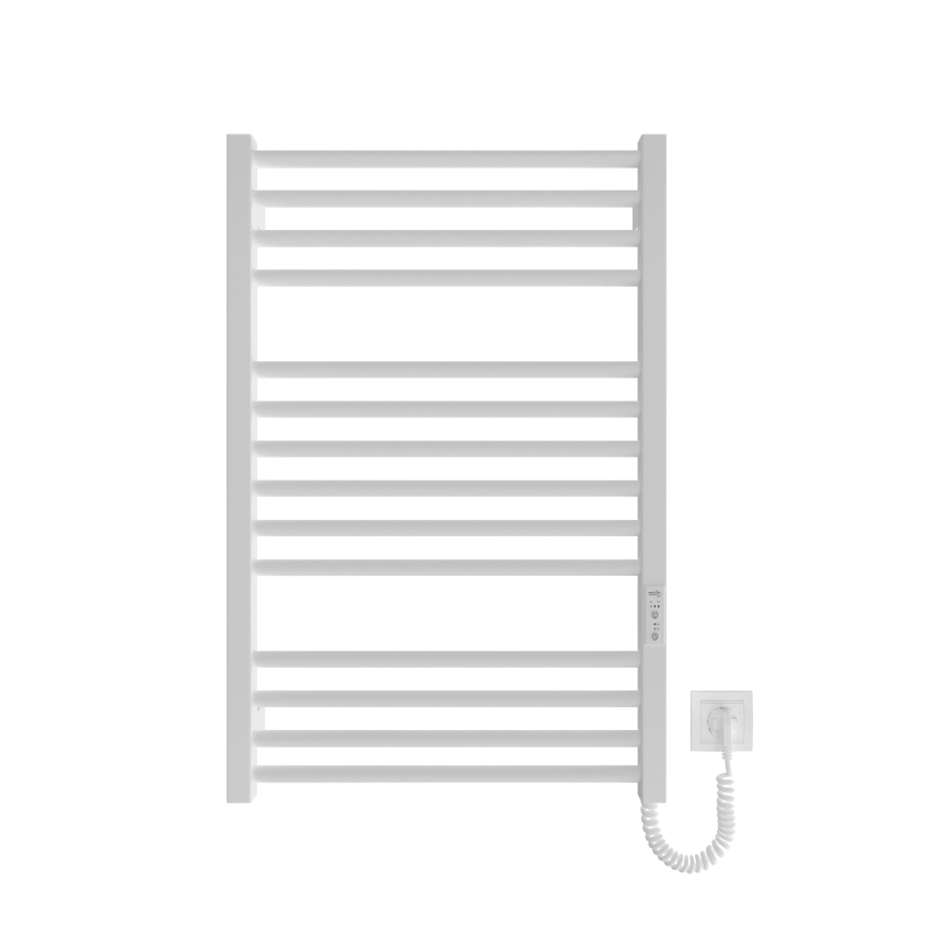 Radiator de baie tip scară HF DERBY 170W/230V 77x53 cm, alb, cu conectare pe partea dreaptă