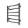 Radiator de baie tip scară INOX CLASSIC 120W/230V 57x43 cm inox/negru