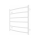 Radiator de baie tip scară INOX CLASSIC, 122 W, 230 V, 57 x 53 cm, inox/alb