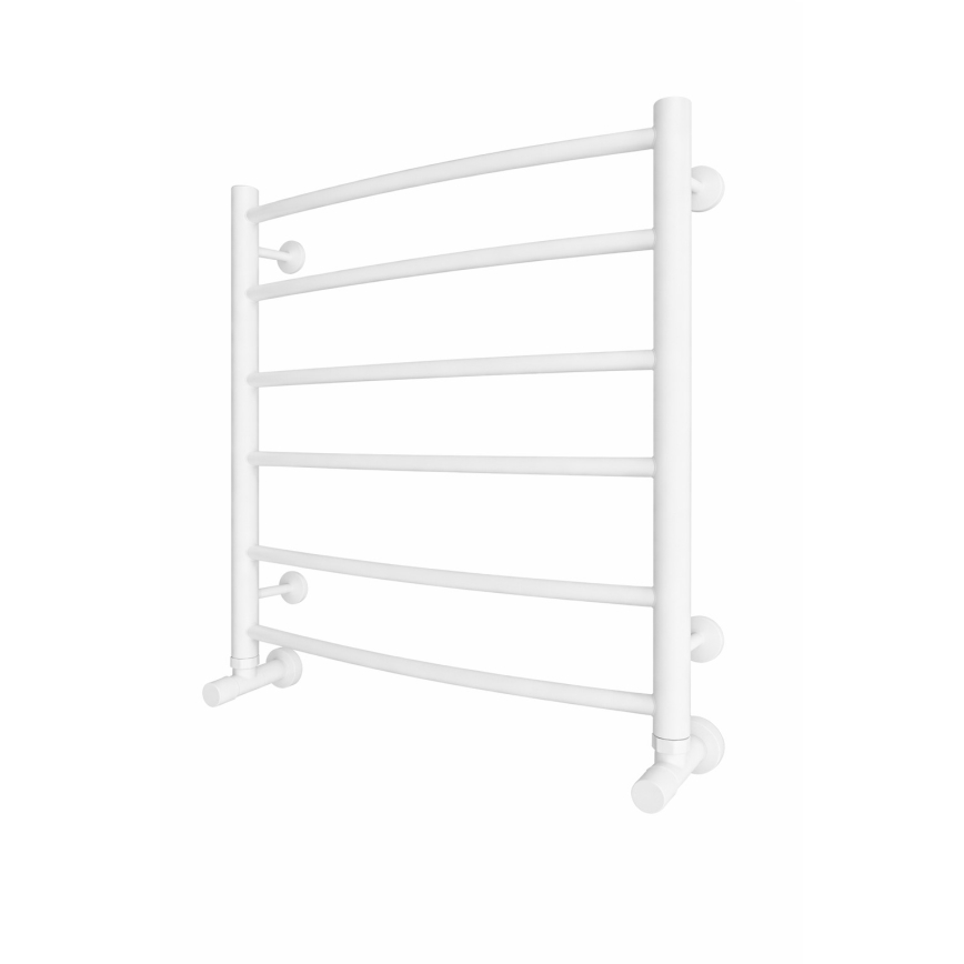 Radiator de baie tip scară INOX CLASSIC, 122 W, 230 V, 57 x 53 cm, inox/alb