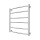 Radiator de baie tip scară INOX CLASSIC, 122W/230V, 57x53 cm, inox/crom lucios