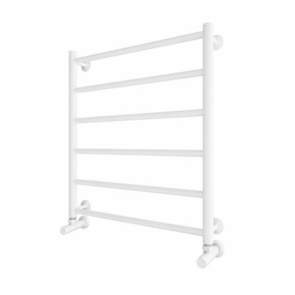 Radiator de baie tip scară INOX FLAT 122W/230V 57x43 cm inox/alb