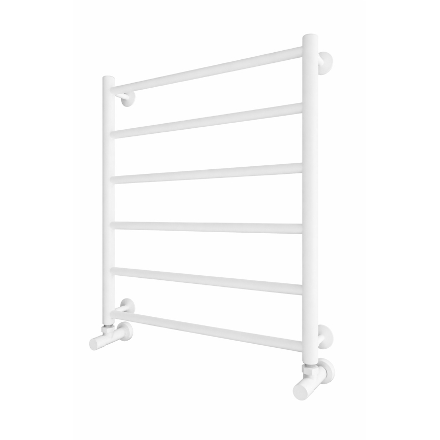 Radiator de baie tip scară INOX FLAT 122W/230V 57x43 cm inox/alb