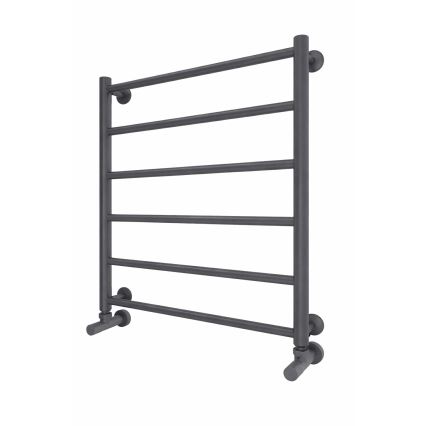 Radiator de baie tip scară INOX FLAT 122W/230V 57x43 cm inox/antracit