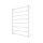 Radiator de baie tip scară INOX FLAT 163W/230V 77x53 cm inox/alb