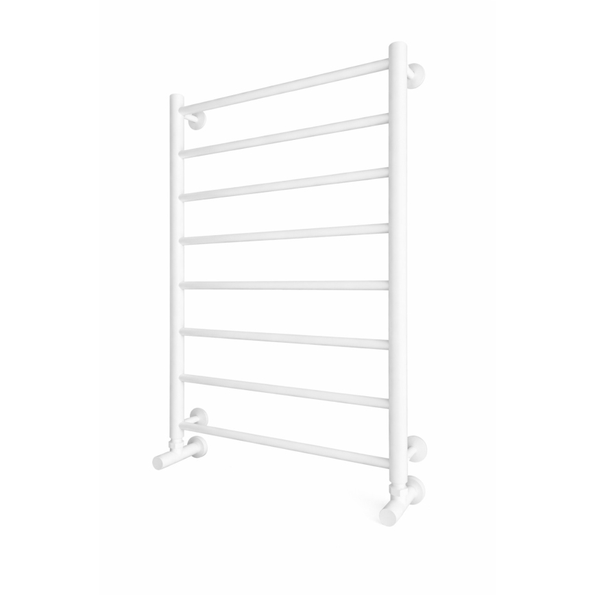 Radiator de baie tip scară INOX FLAT 163W/230V 77x53 cm inox/alb