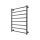 Radiator de baie tip scară INOX FLAT 163W/230V 77x53 cm inox/antracit