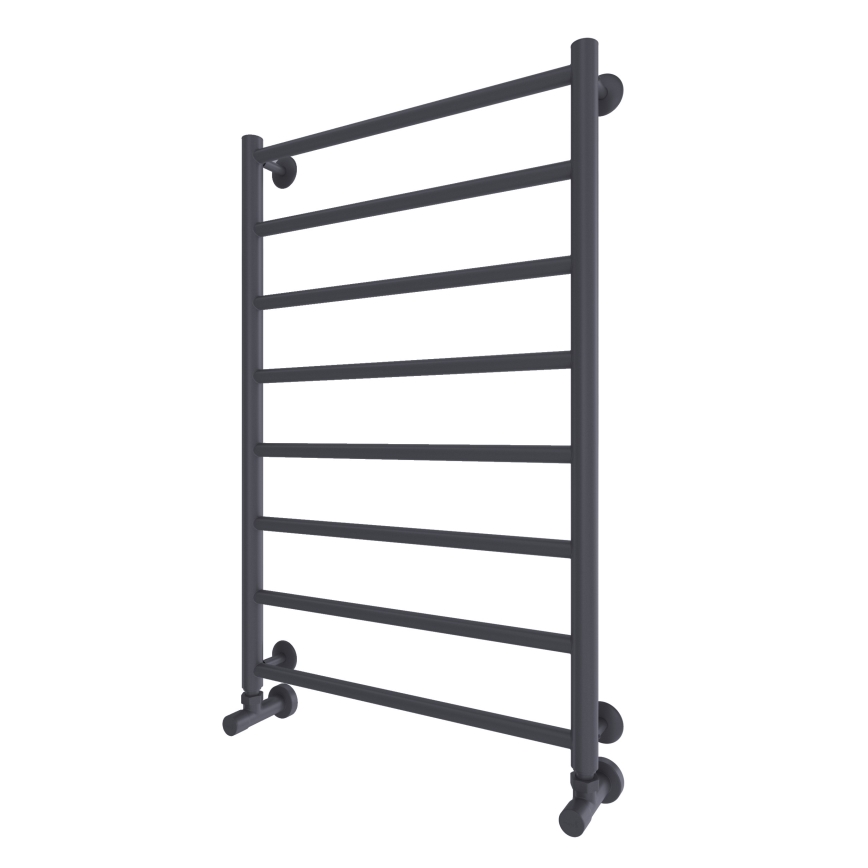Radiator de baie tip scară INOX FLAT 163W/230V 77x53 cm inox/antracit
