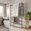 Radiator de baie tip scară INOX FLAT 163W/230V 77x53 cm inox/crom lucios