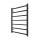 Radiator de baie tip scară INOX TOKIO, 161W/230V, 77x53 cm, inox/negru