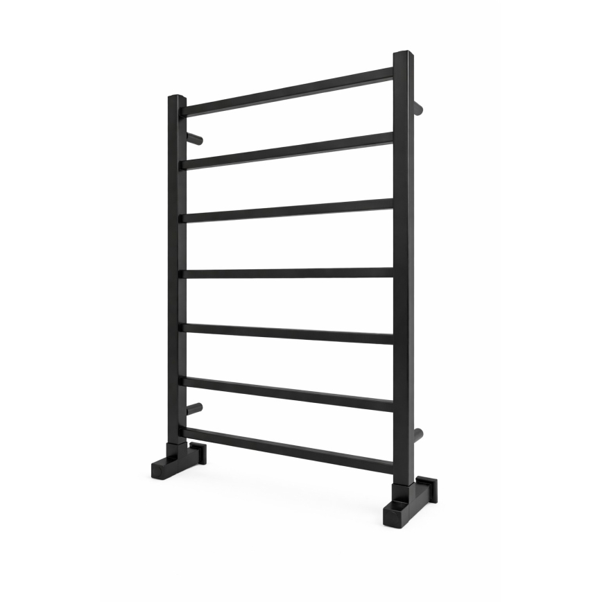 Radiator de baie tip scară INOX TOKIO, 161W/230V, 77x53 cm, inox/negru